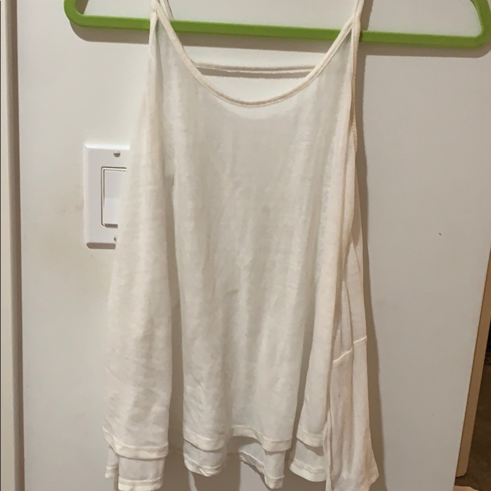Free people white flowy tank
